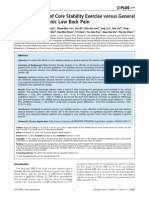 A Meta-Analysis of Core Stability Exercise Versus General Exercises For Chronin Low Back Pain