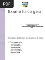Exame Físico Geral - Ectoscopia - med