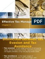 Effective Tax Management