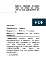 Peça Processual N. 02 - CONTESTAÇÃO - Responsabilidade Civil Do Estado