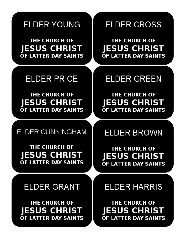 Mormon Tags | PDF | Social Science for Free Printable Lds Missionary Cards