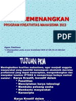 Sosialisasi PKM 2013 FK