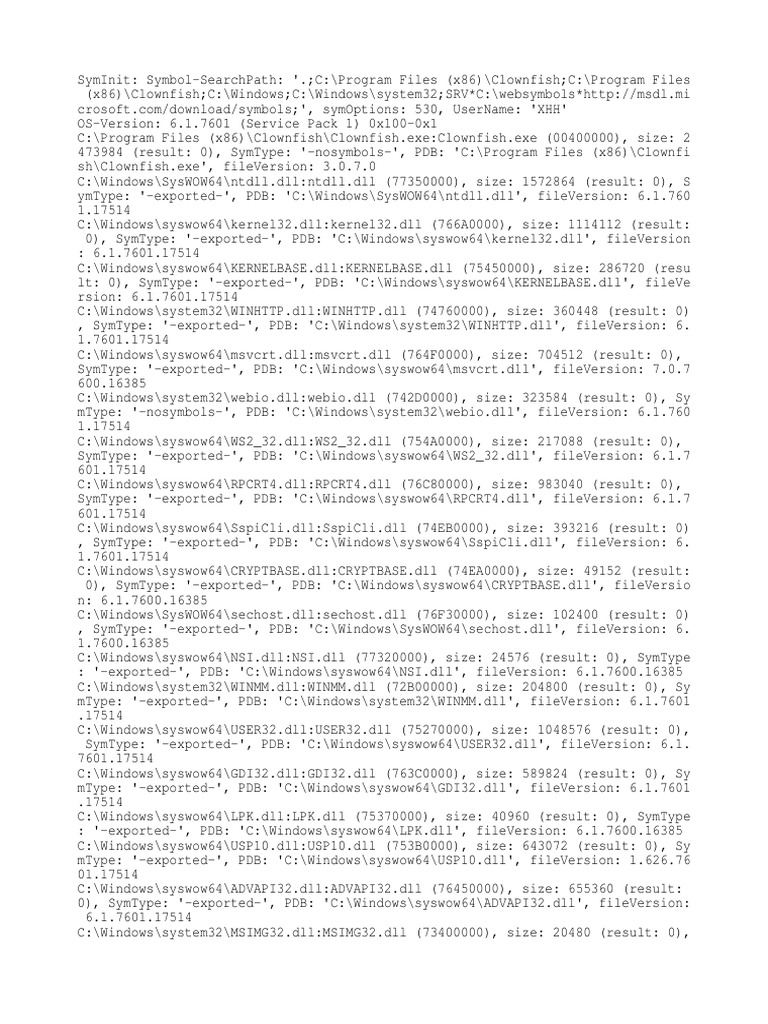 Clownfish | PDF | Computer Libraries | Operating System Technology