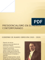 Presidencialismo en El México Contemporáneo (1)