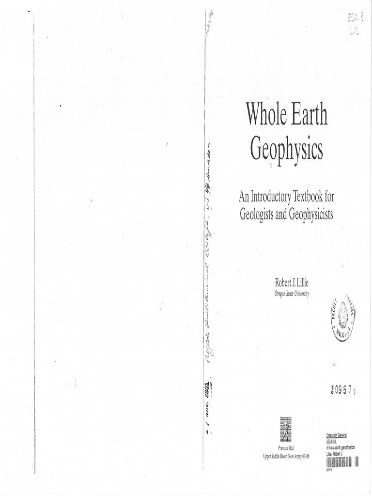 Whole Earth Geophysics | PDF