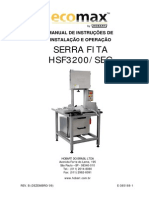 Manual de Instrução de Instalação e Operação Serra Fita Hsf3