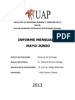 Modelo de Informe Mensual