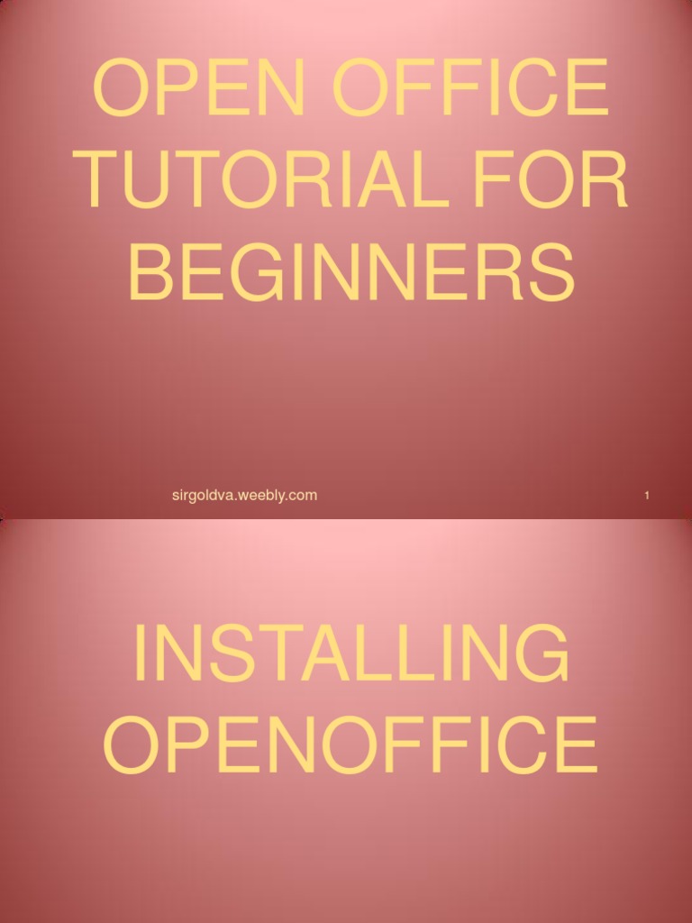 12.how To Use Open Office Tutorial | PDF