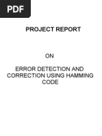 Download ERROR DETECTION AND  CORRECTION USING HAMMING CODE  by Arunabh Nag SN25715552 doc pdf
