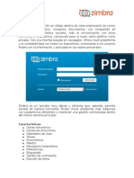 Zimbra solución código abierto correo calendario