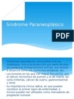 Síndrome Paraneoplásico