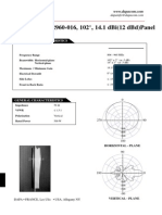 Model 2960-006/2960-016, 102°, 14.1 Dbi (12 DBD) Panel: Electrical Characteristics