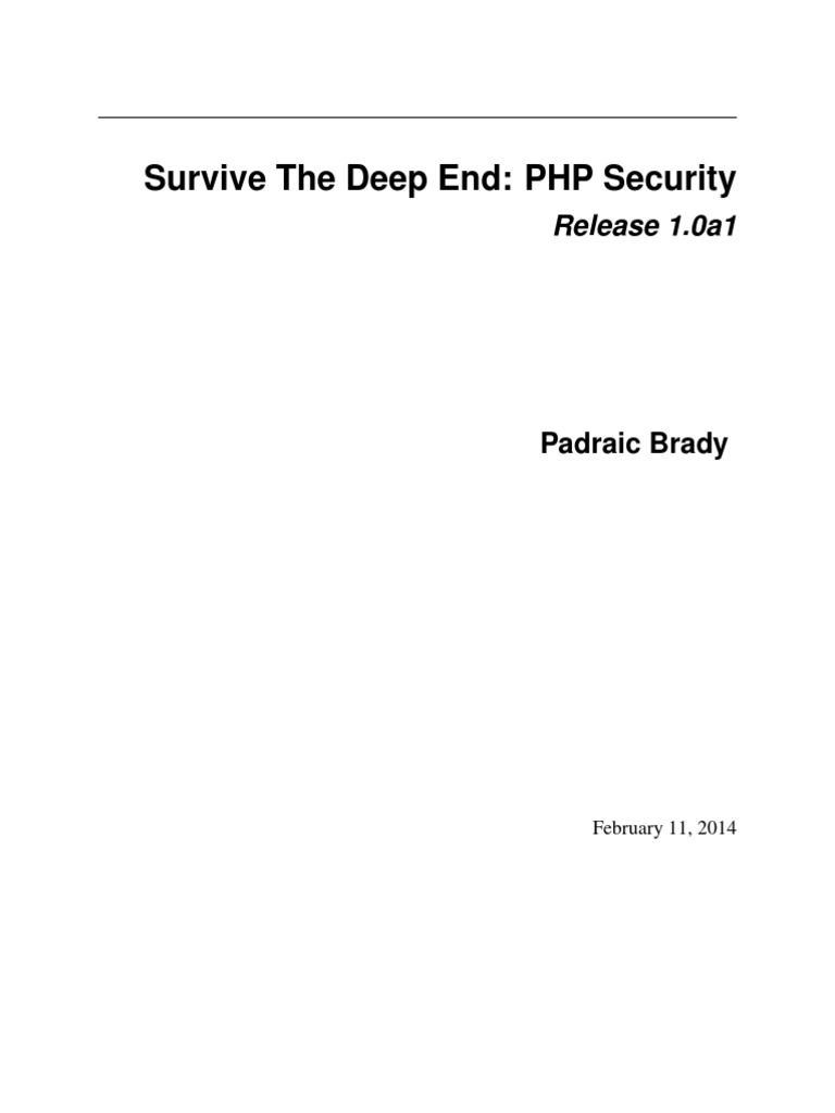PHP Security | PDF | Php | Http Cookie