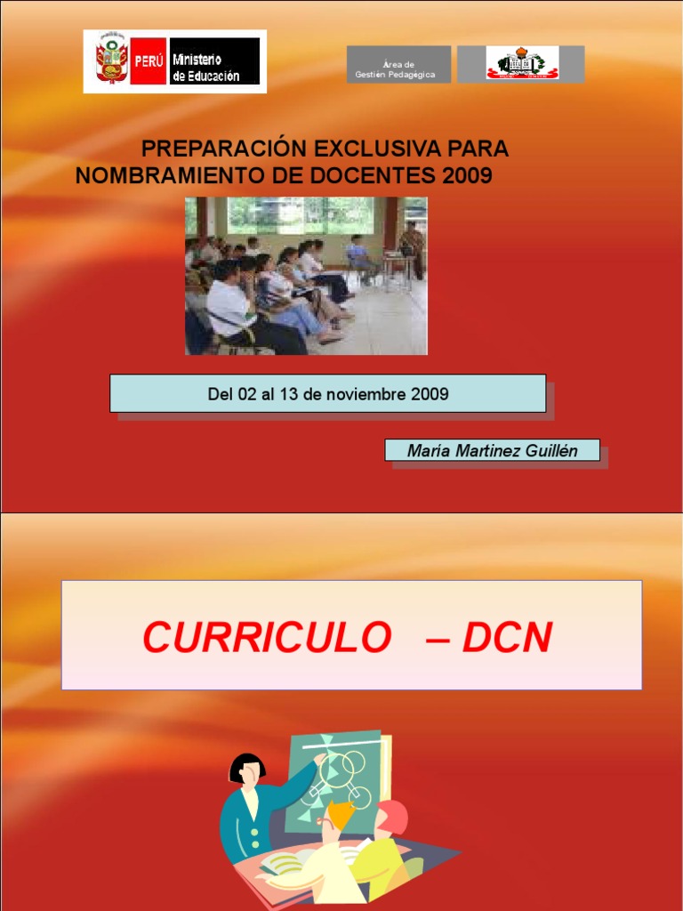 Diseño Curricular Nacional 2009 | PDF | Plan de estudios | Educación ...