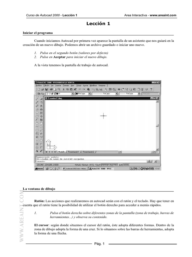 Curso Básico de AutoCAD 2000 | PDF