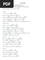 I See Fire Chords Songs Leisure
