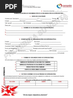 Planilla Para La Solicitud de Reserva de Nombre Para Las Organizacion Socioproductivas Empresas d