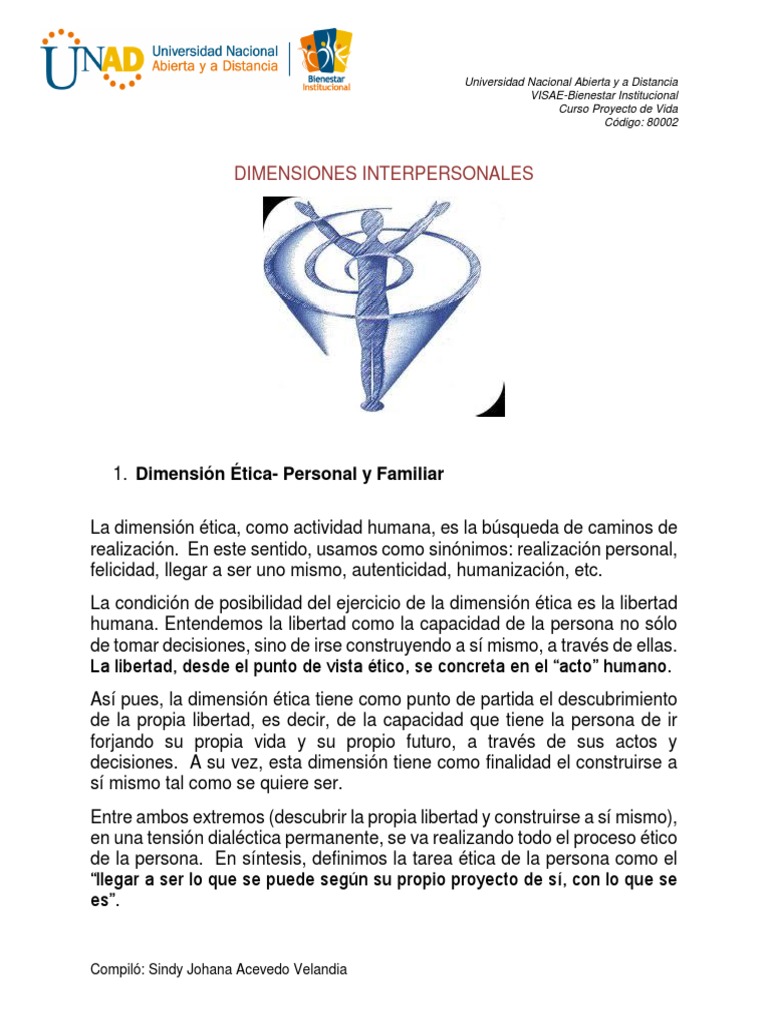 Dimensiones Interpersonales | PDF | Realidad | Moralidad