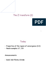 L19.Z-Transform. Properties of The ROC