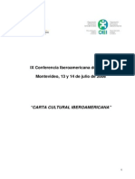Carta Iberoamericana de Cultura 2006