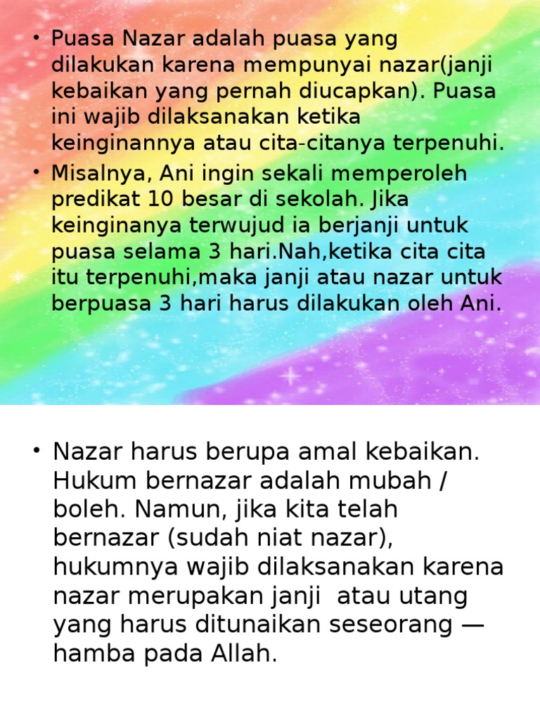 Agama Islam Puasa Nazar Pptx