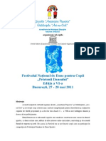 64-Regulament Festivalul National de Dans Pentru Copii Prietenii Dansului Editia a VI-A 2011