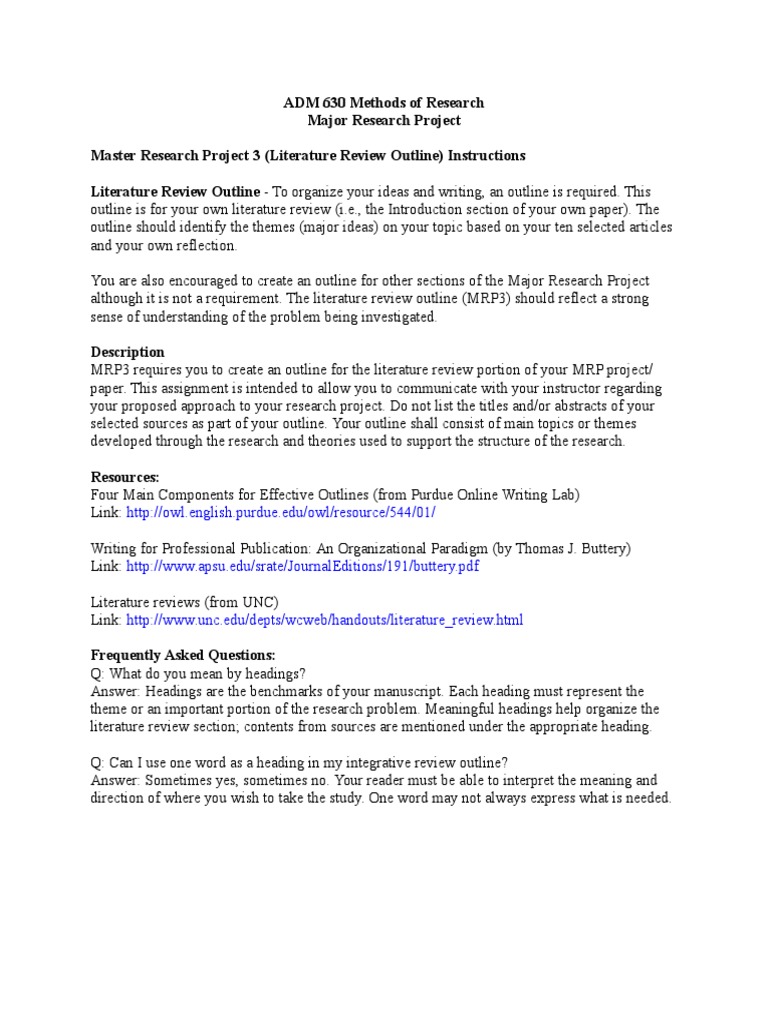 literature review outline apa purdue owl