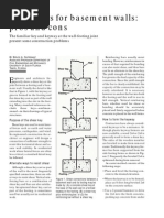 Shear Keys For Basement Walls - Pros and Cons