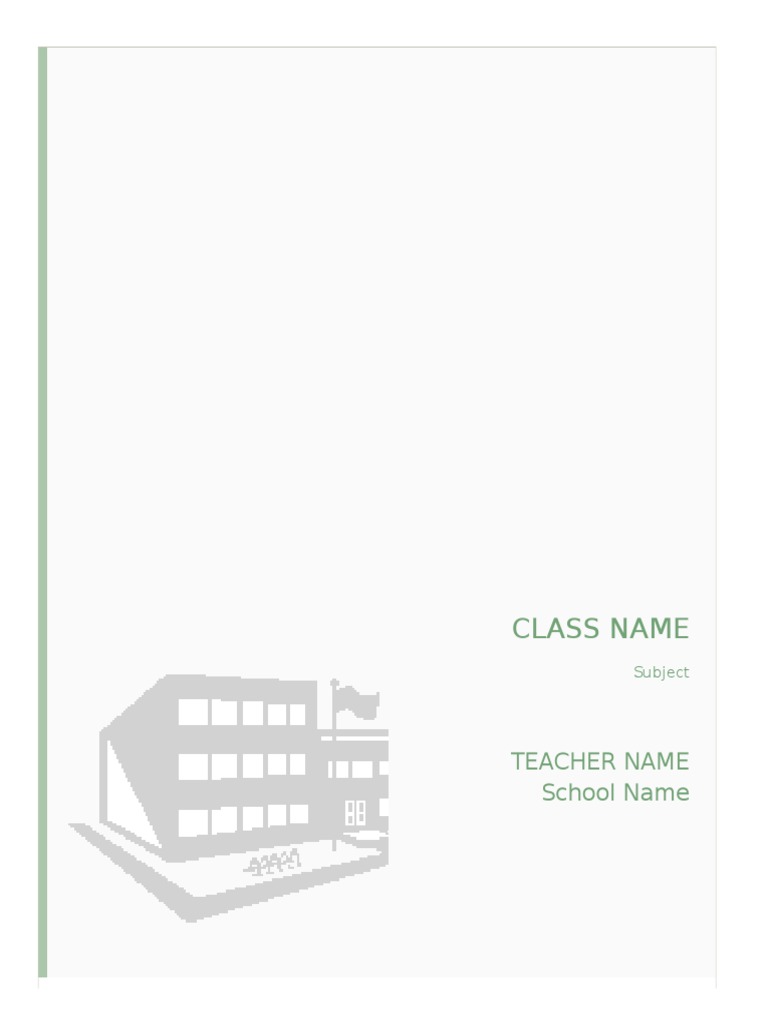 School Report Notebook Kit | PDF