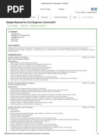 Sample Resume For Civil Engineer - ConnectCV