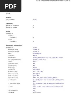 CPU-Z HTML Report File