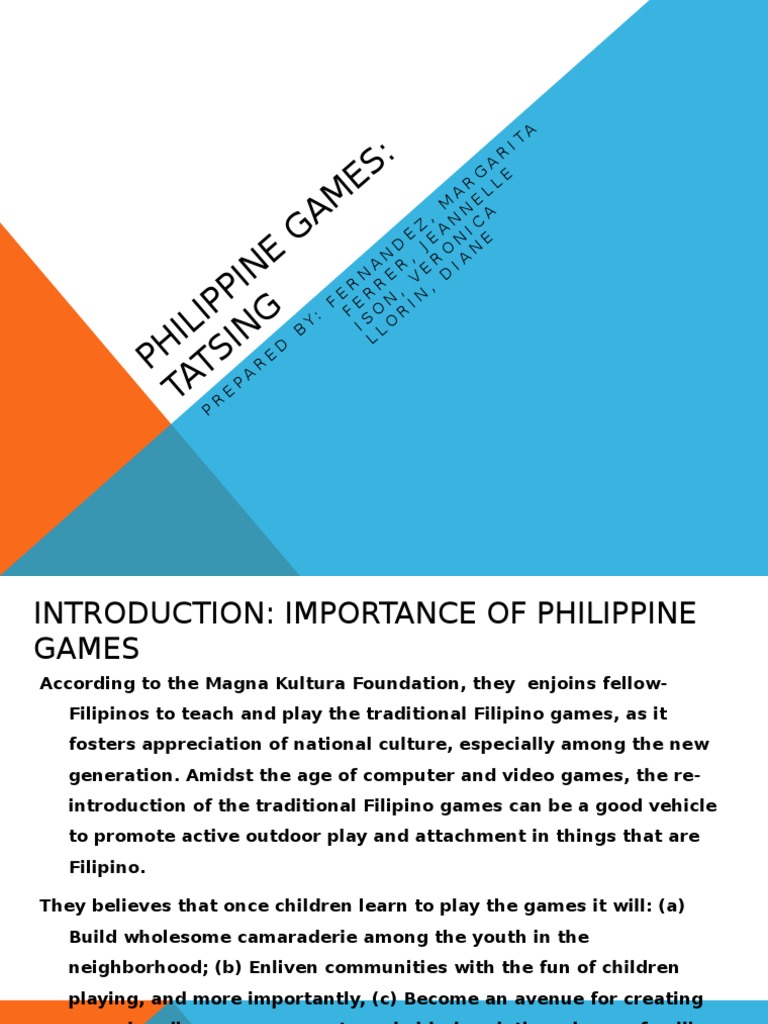 Philippine Games Tatsing