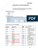 Case Study ABAP OO Editable ALV (Requirement)