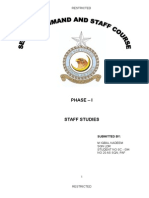 PAF Staff Studies Report on Vehari Ops