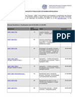 Normas técnicas homologadas e publicadas pela ABNT