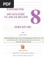 8.sınıf Din Kültürü Ve Ahlak Bilgisi