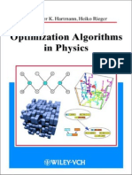 Optimization Algorithms in Physics - A. Hartmann, H. Rieger