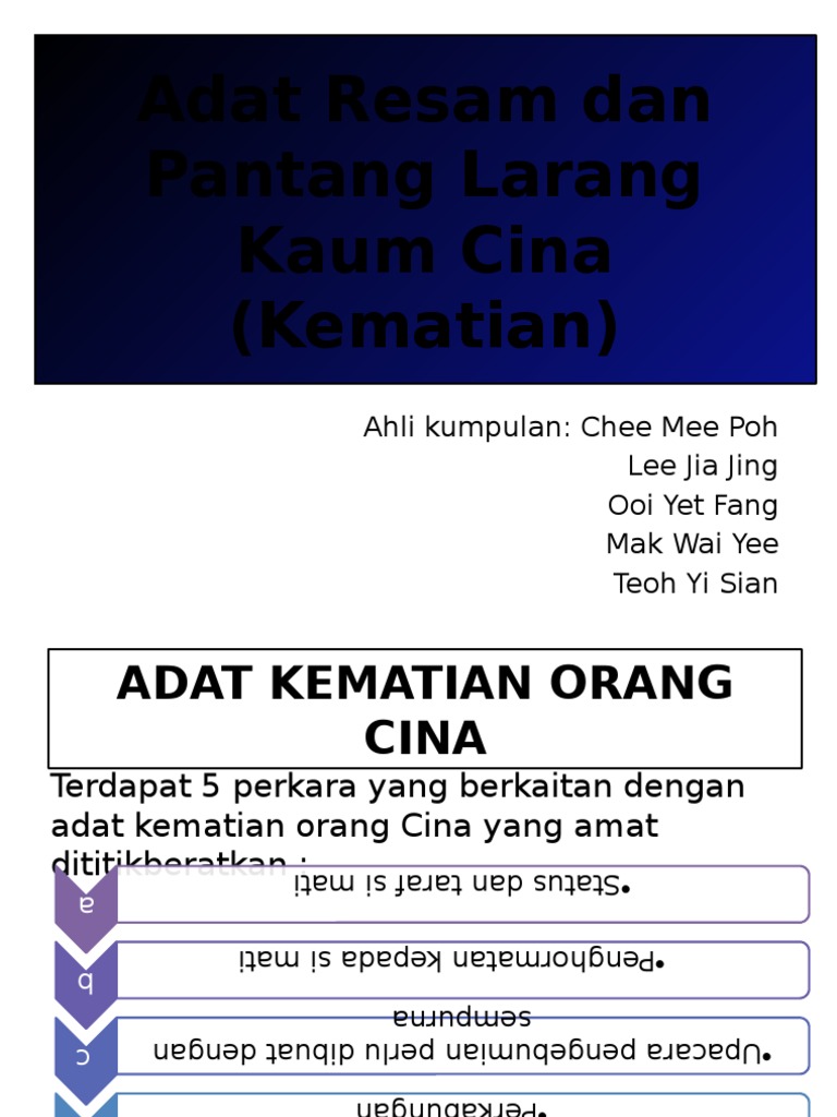 Adat Resam Dan Pantang Larang Kaum Cina Pdf