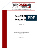 CoreDX DDS FeatureList v3.5