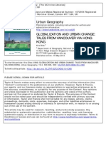 Urban Geography: To Cite This Article: Kris Olds (1998) Globalization and Urban Change: Tales From Vancouver