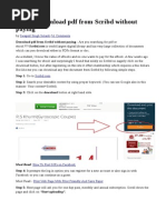 How To Download PDF From Scribd Without Paying: Swapnil Singh Solanki 51 Comments