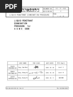 Liquid Penetrant Examination Procedure For Asme Code