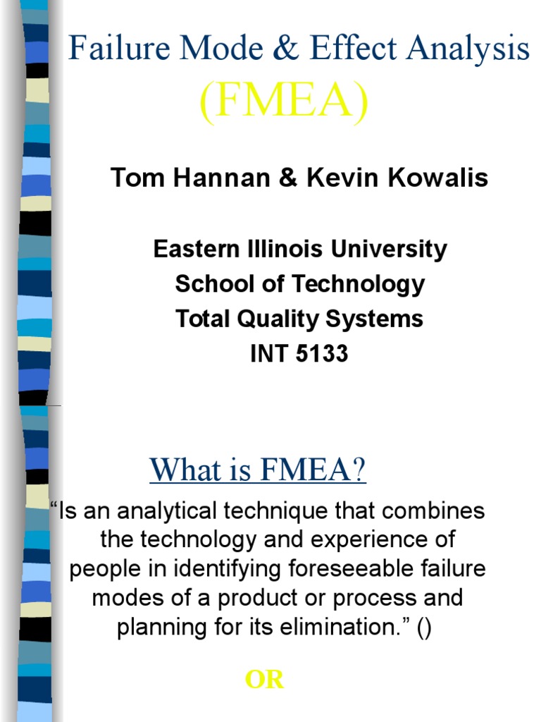 Understanding Failure Mode Effect Analysis | PDF | Production And ...