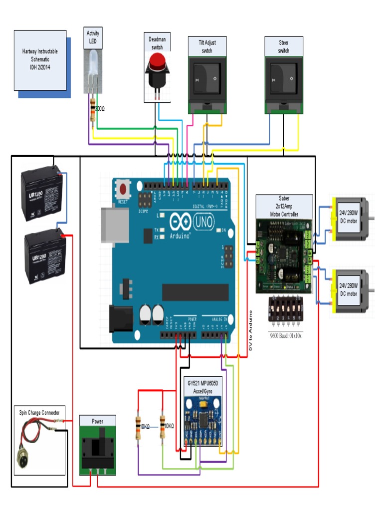 Segway Wiring Diagram | PDF | Electric Power | Vehicle Technology