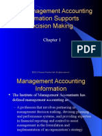 How Management Accounting Information Supports Decision Making