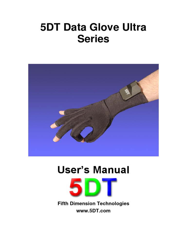 5DT Data Glove Ultra Manual v1.3 | PDF | Library (Computing ...