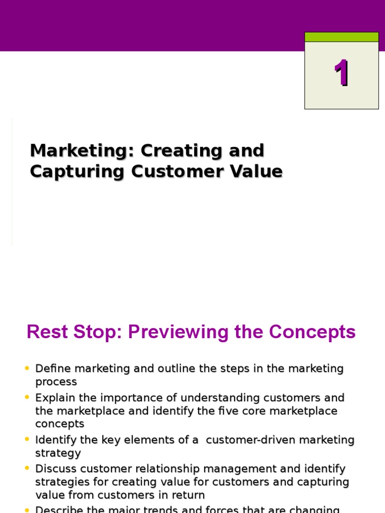 02 - Marketing Creating and Capturing Customer Value | PDF | Marketing ...