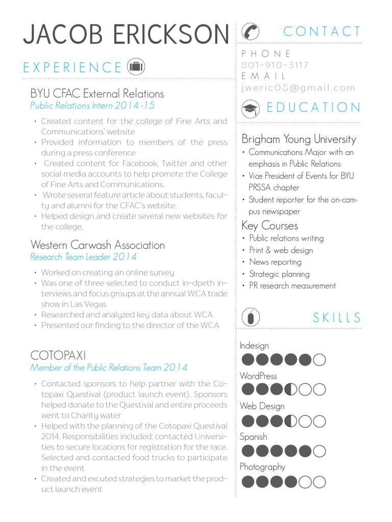 Jacob Erickson's Resume 2015 | PDF