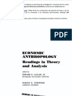 A. Anthropology and Economics