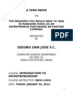 Jude Entrepreneur Assignment